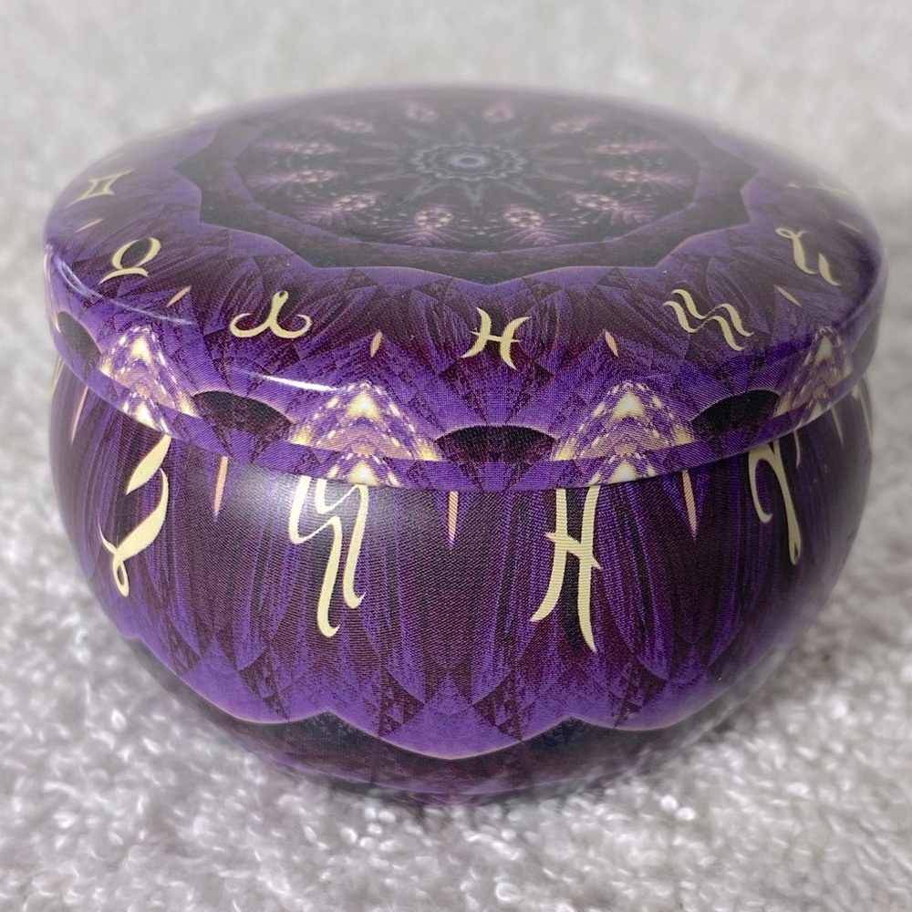 5/$35 Zodiac Spring Scented 2.5oz Soy Wax Candle In Tin With Lid NEW - Picture 7 of 11